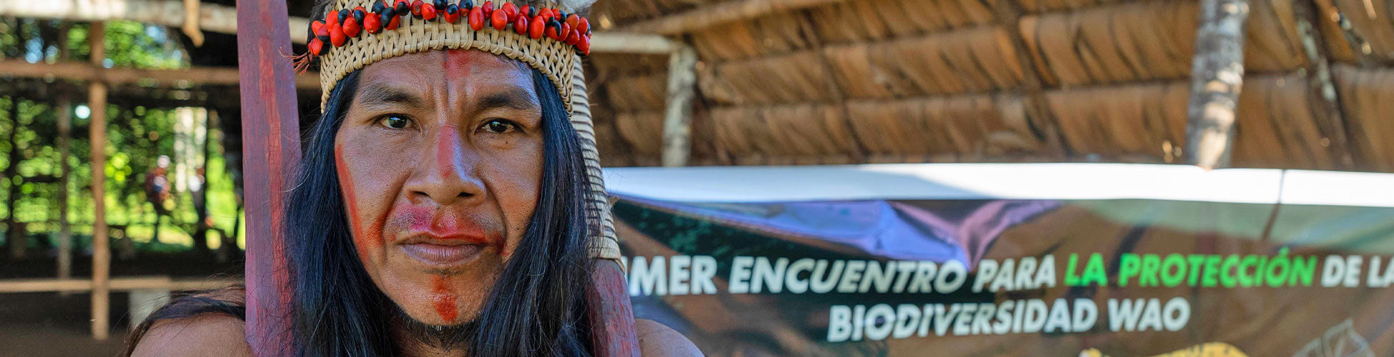Comunidad Waorani en territorio